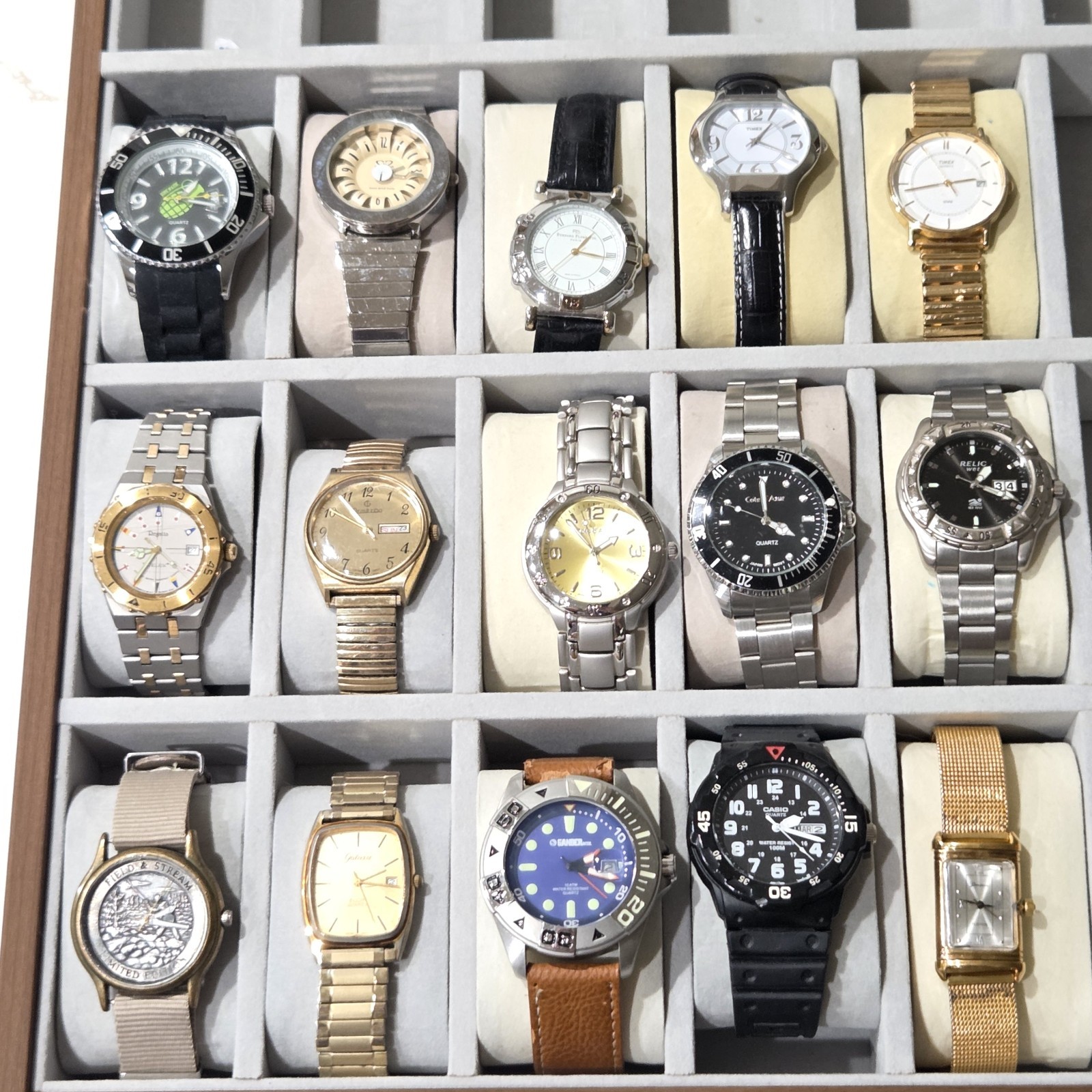 Men & Ladies Watches lot of #4. 15 Great Working Watches Various Brands PO