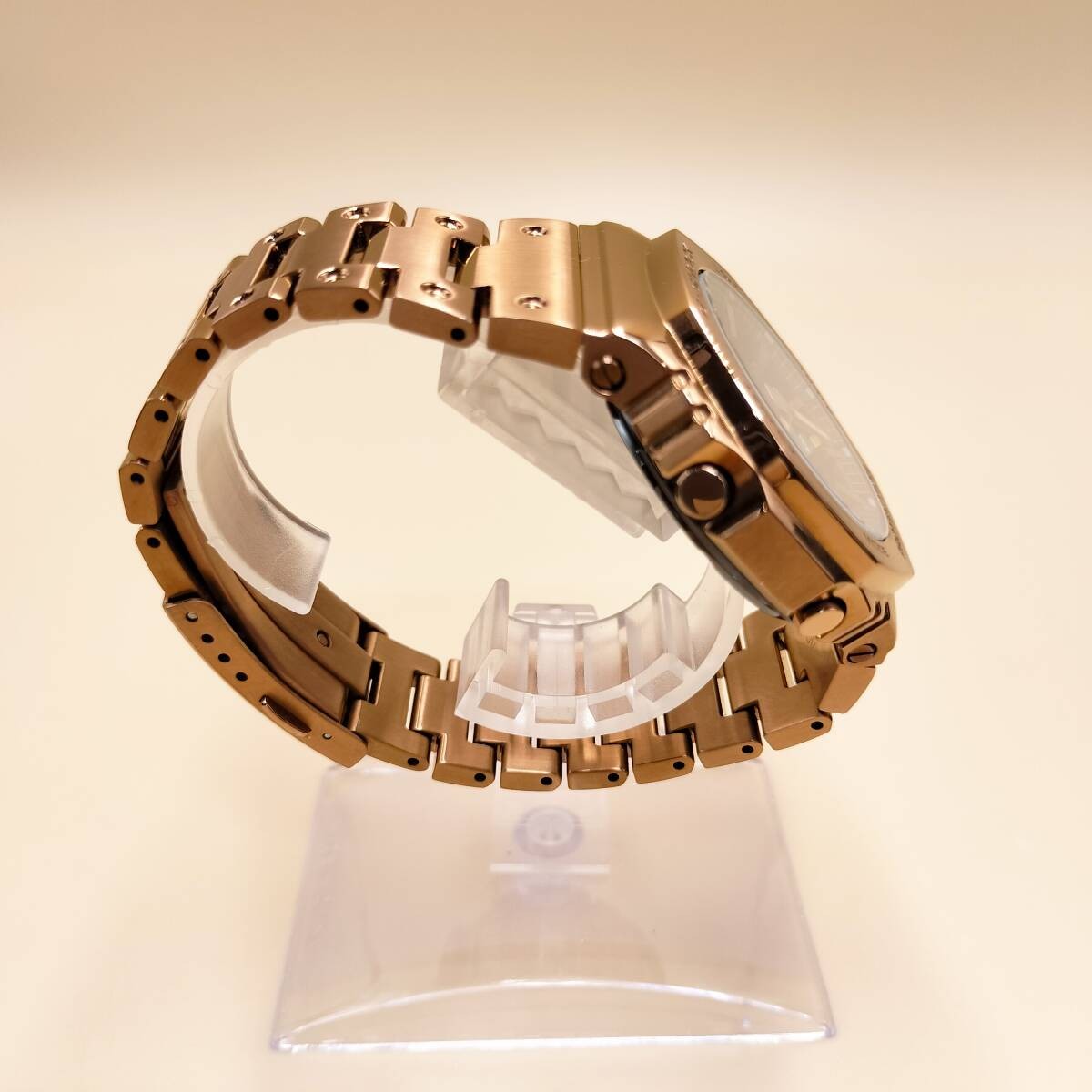 CASIO G SHOCK GM B2100GD 5AJF FULL METAL Rose Gold Stainless Metal Octagon Tough