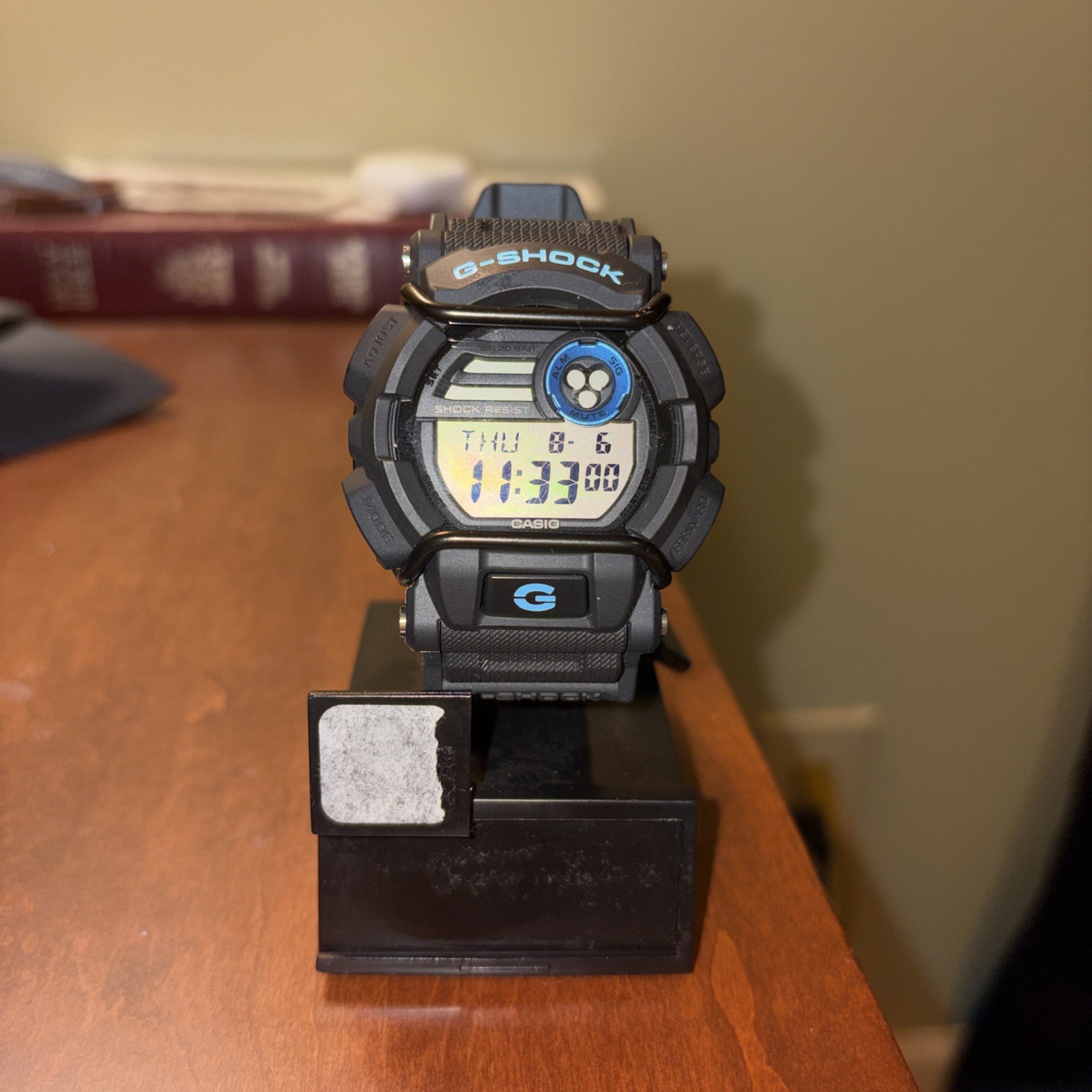 Casio Men’s Watch G-Shock Black & Blue Digital Black Resin Strap GD400-1B2 – NEW