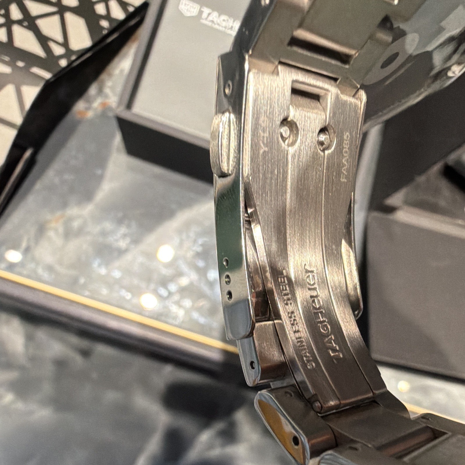 TAG Heuer Aquaracer Automatic Blue Dial 41mm 300m Steel Bracelet Box