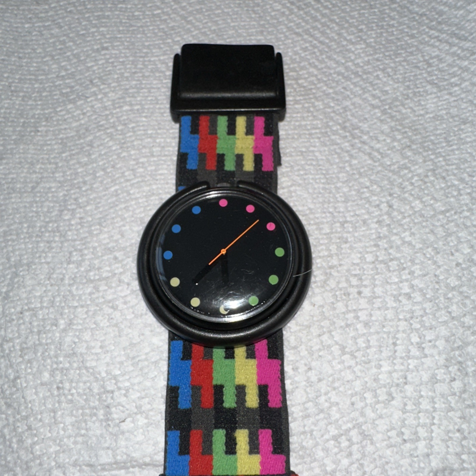 1989 Ting-A-Ling Rasta Pop Swatch Watch Rare on Original Strap Swatch PWBB125