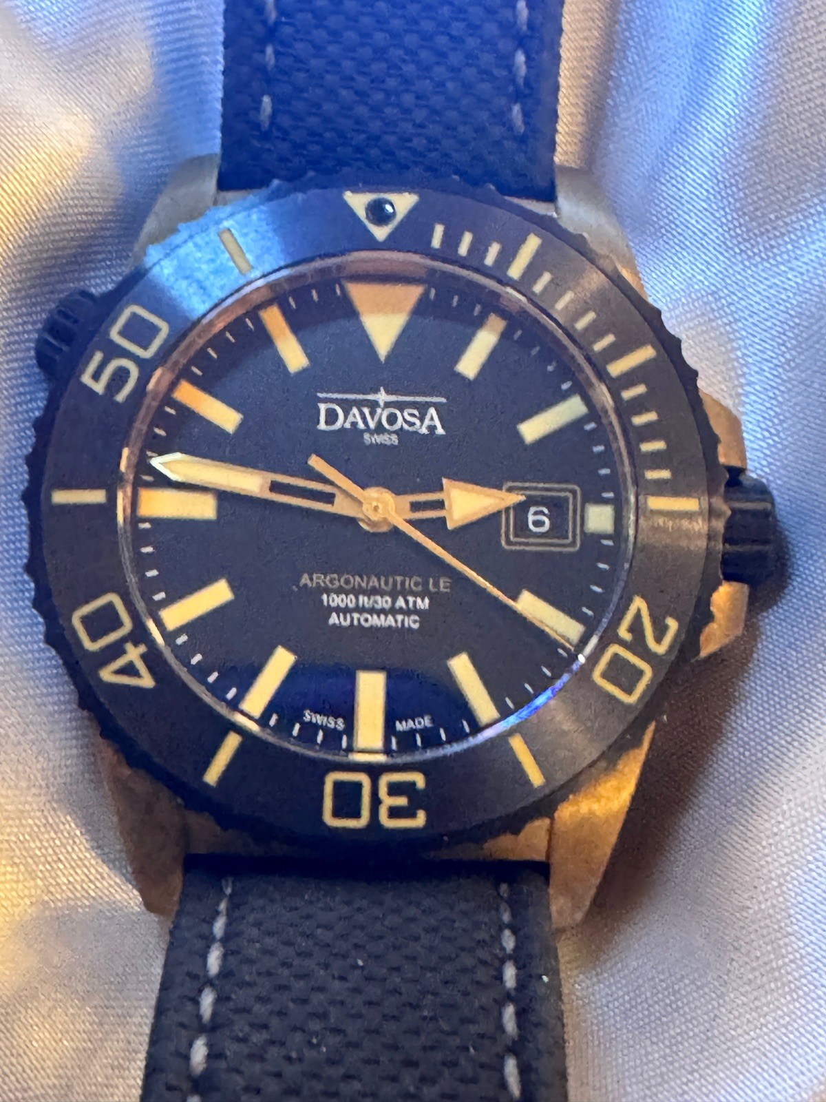 DAVOSA Swiss Made Argonautic Bronze Ltd Edition No 72/300 – 42mm, Sapphire, 300m