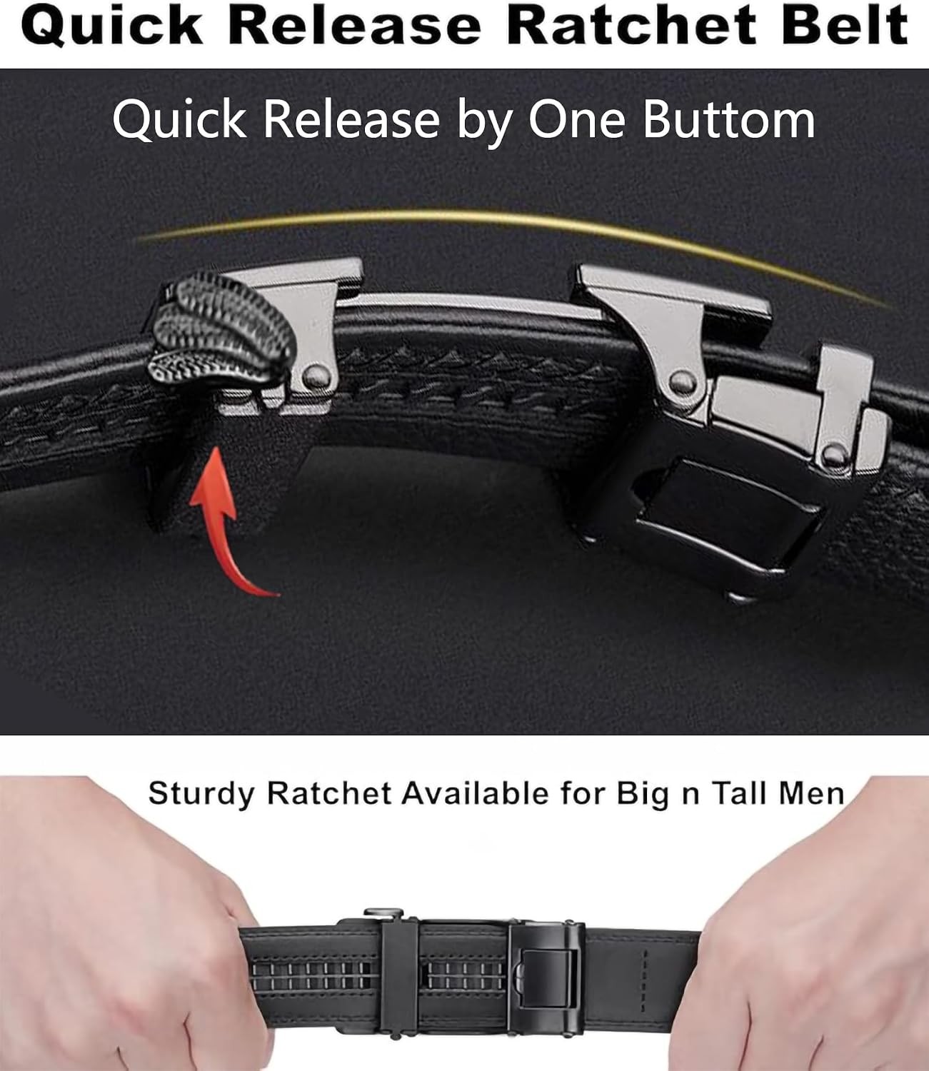 Premium Leather Slide Ratchet 49in Automatic Casual