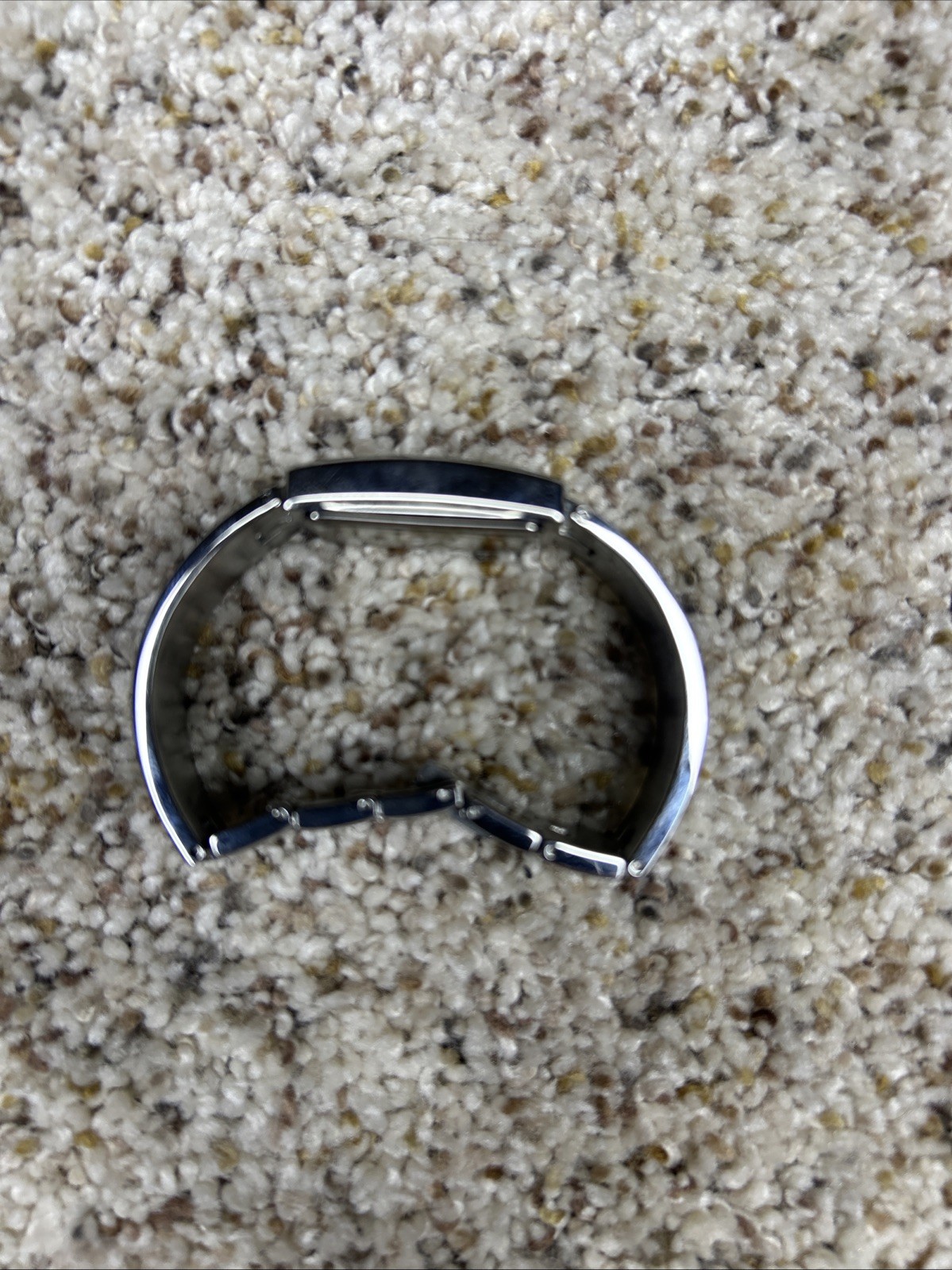 Women Fossil F2 Watch Es-1310 Silver Steel Case Bracelet Band 6.5 In New Battery