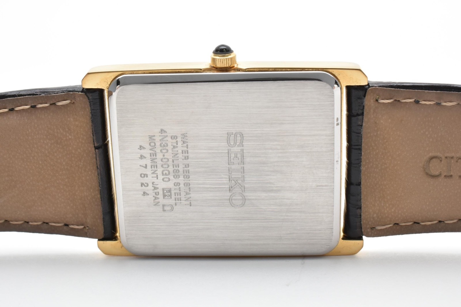 [NEAR MINT] SEIKO Essentials Tank Men’s Silver Dial 4N30-00G0 Quartz Japan