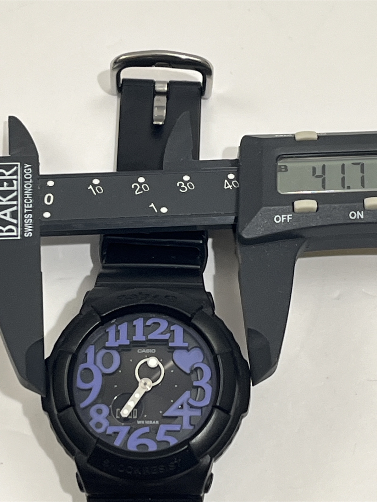 CASIO Baby-G 5194 BGA-134 Water Resist 10bar Stainbless Steel Black New Battery!