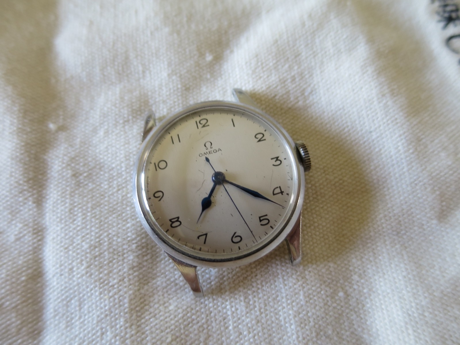 Rare Dial OMEGA 6B/159 RAF Pilot WW2 1943 Issued Vintage Watch All Original
