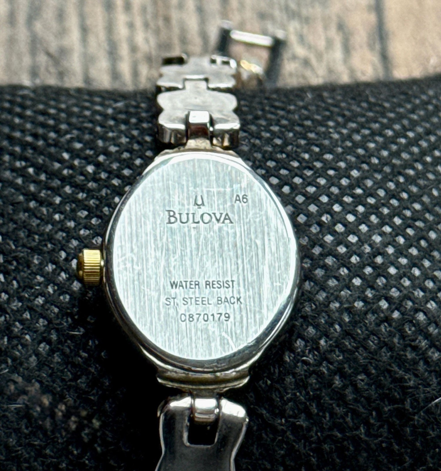 Vintage Bulova Two Tone Quartz Cocktail Watch