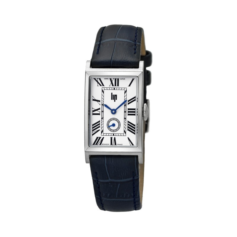 Lip Churchill T18 671937 Sapphire Blue Leather Straps Dial Quartz Watch 38.5 mm