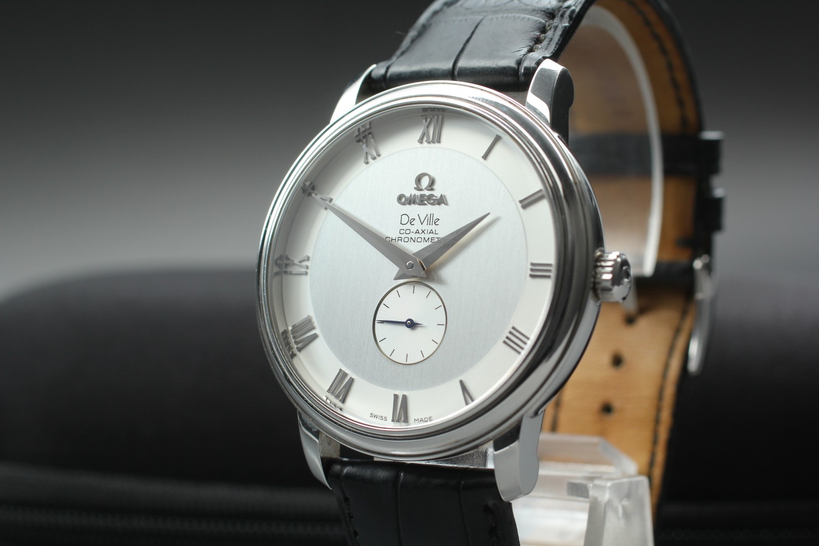 OMEGA DeVille Prestige Co-Axial 4813.30.01 Silver Dial Men’s Watch 39mm JAPAN
