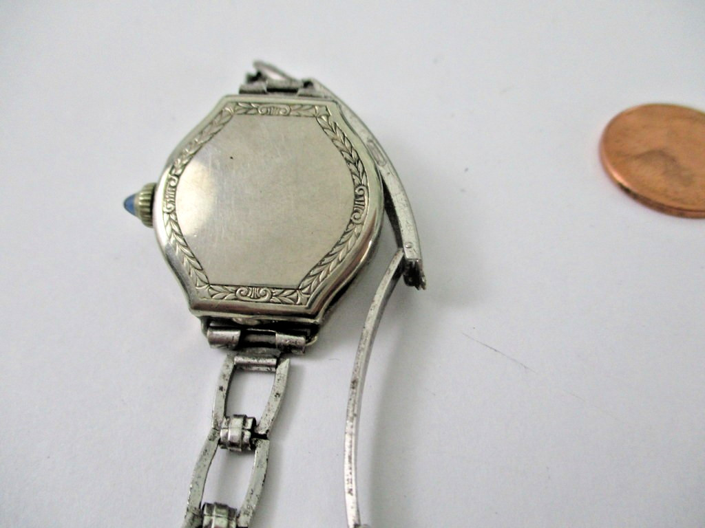 Vintage 1920s SLEDA Swiss Art Deco Watch – 15J 2 Adj – 14K RGP White Gold Case