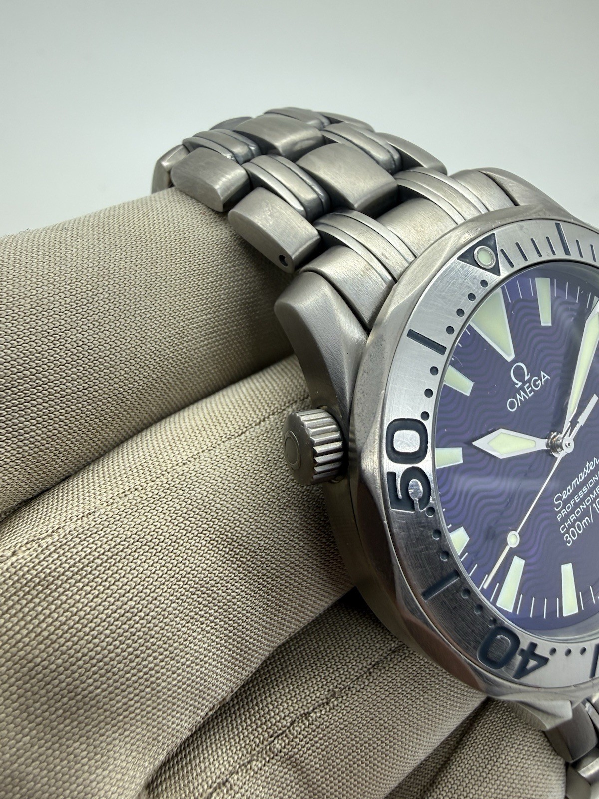 Omega Seamaster Professional Titanium Automatic 41mm Purple Blue Dial 2231.80