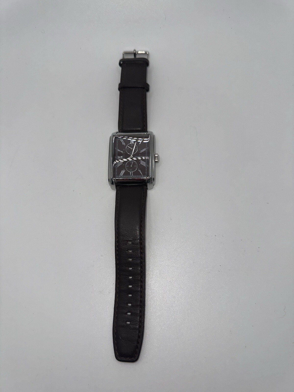 VTG Liz Claiborne Watch Large Dark Brown Wristwatch CLM1102 Analog needs battery