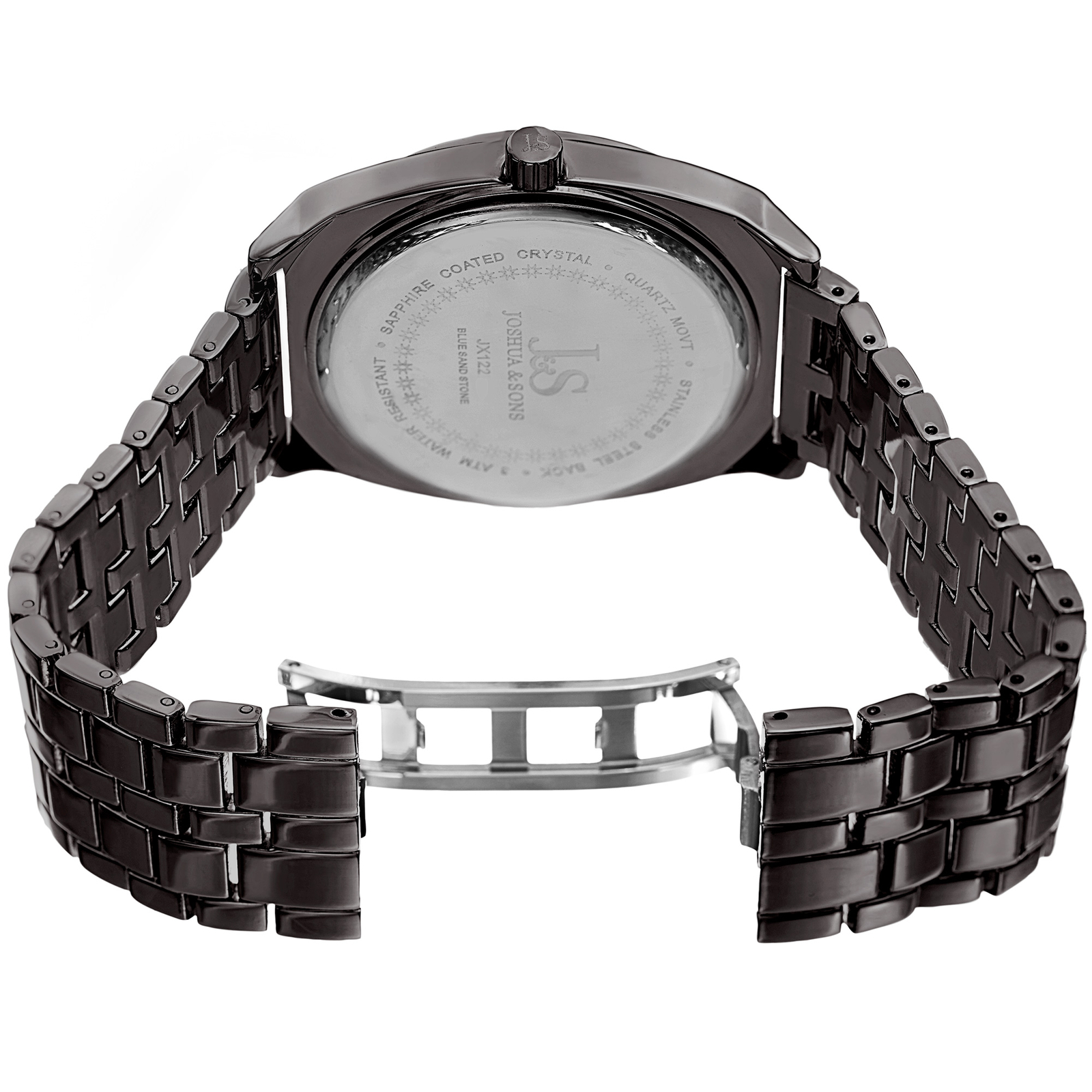 Men’s Joshua & Sons JX122GN Quartz Movement Genuine Stone Dial Bracelet Watch