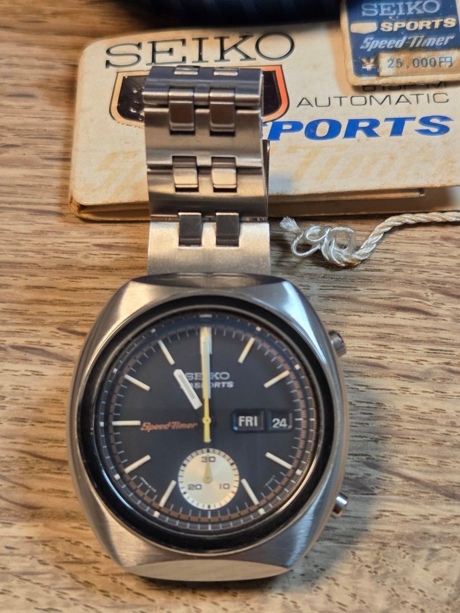 Seiko 6139-8002 5 Sports Speed Timer Deadstock Stored Watch Japan