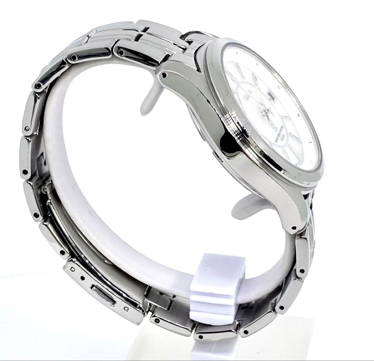Seiko 7B22 Radio Solar Silver Dial Stainless Watch