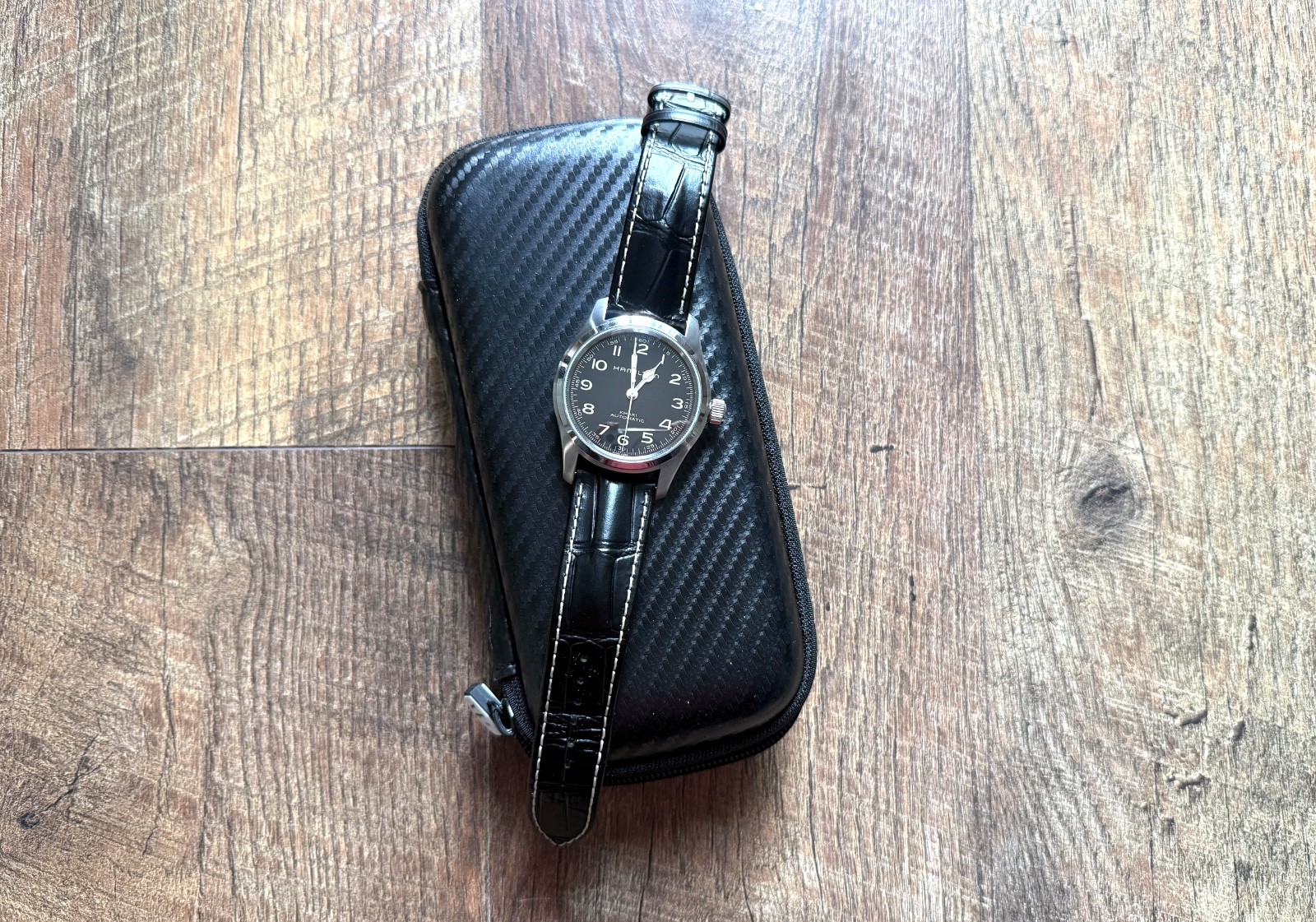 HAMILTON Khaki Field MURPH 42mm Automatic Black Dial Watch H70605731