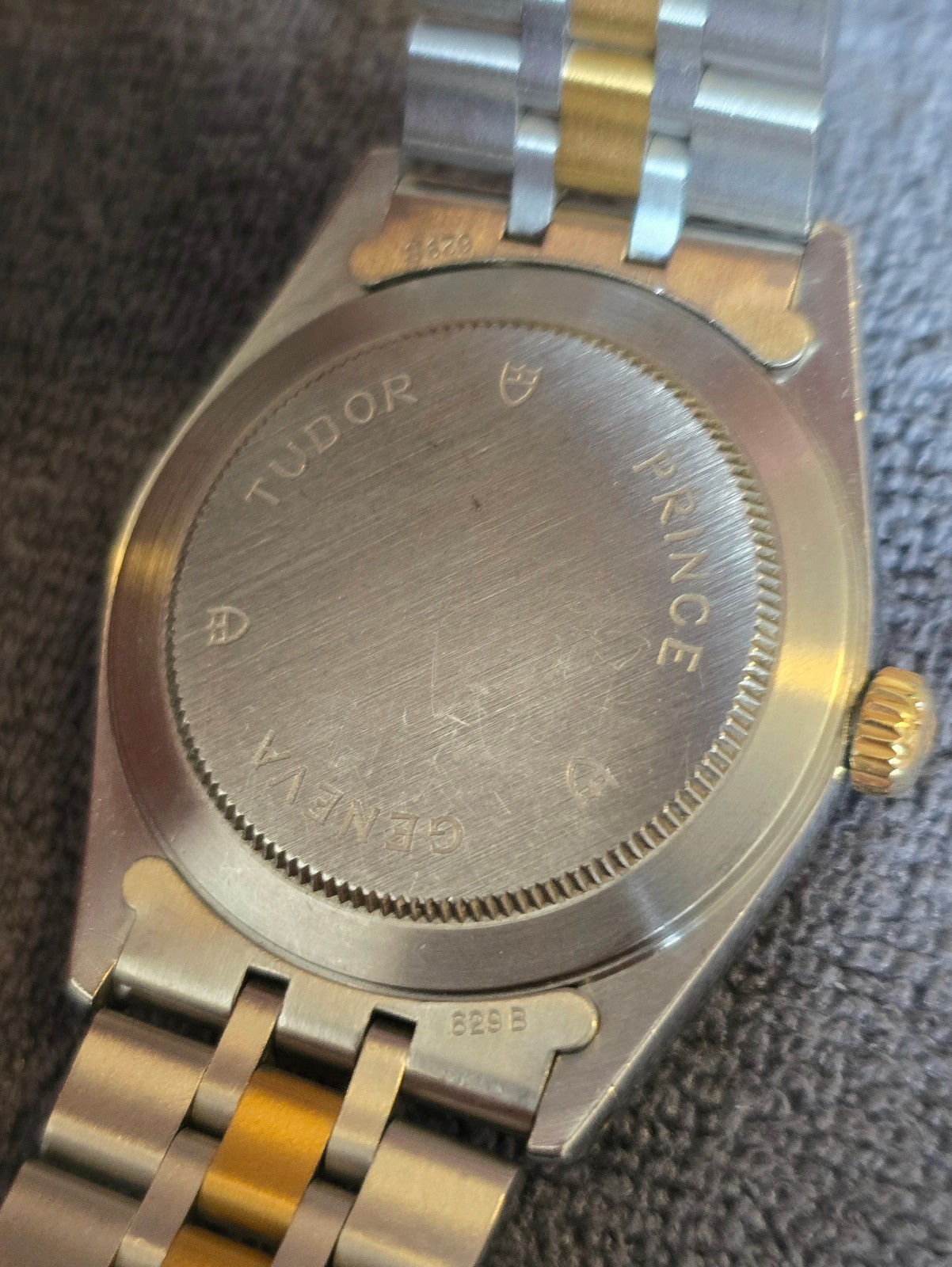 Tudor Men’s Watch, 18k Gold-Plated, Works Well, Just Cleaned, Prince Date, 74033