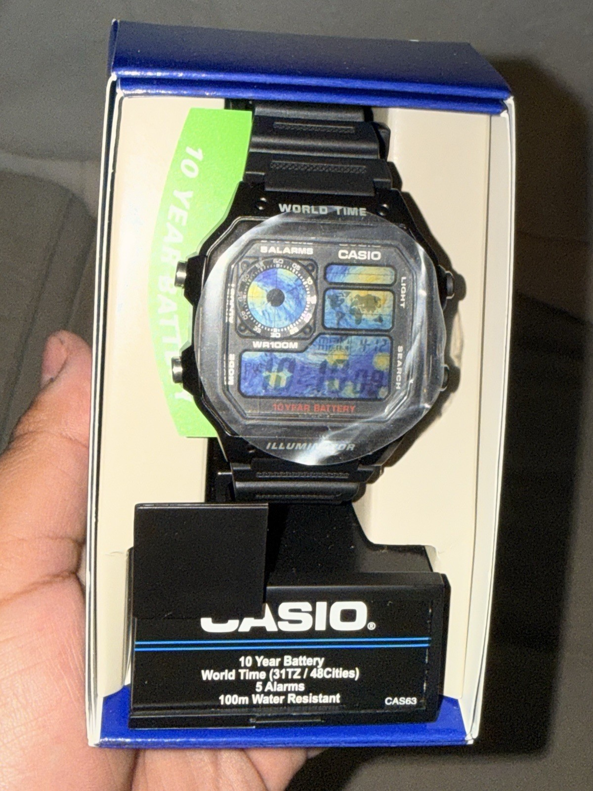 Custom Casio Starry Night Ae1200 Men’s Watch