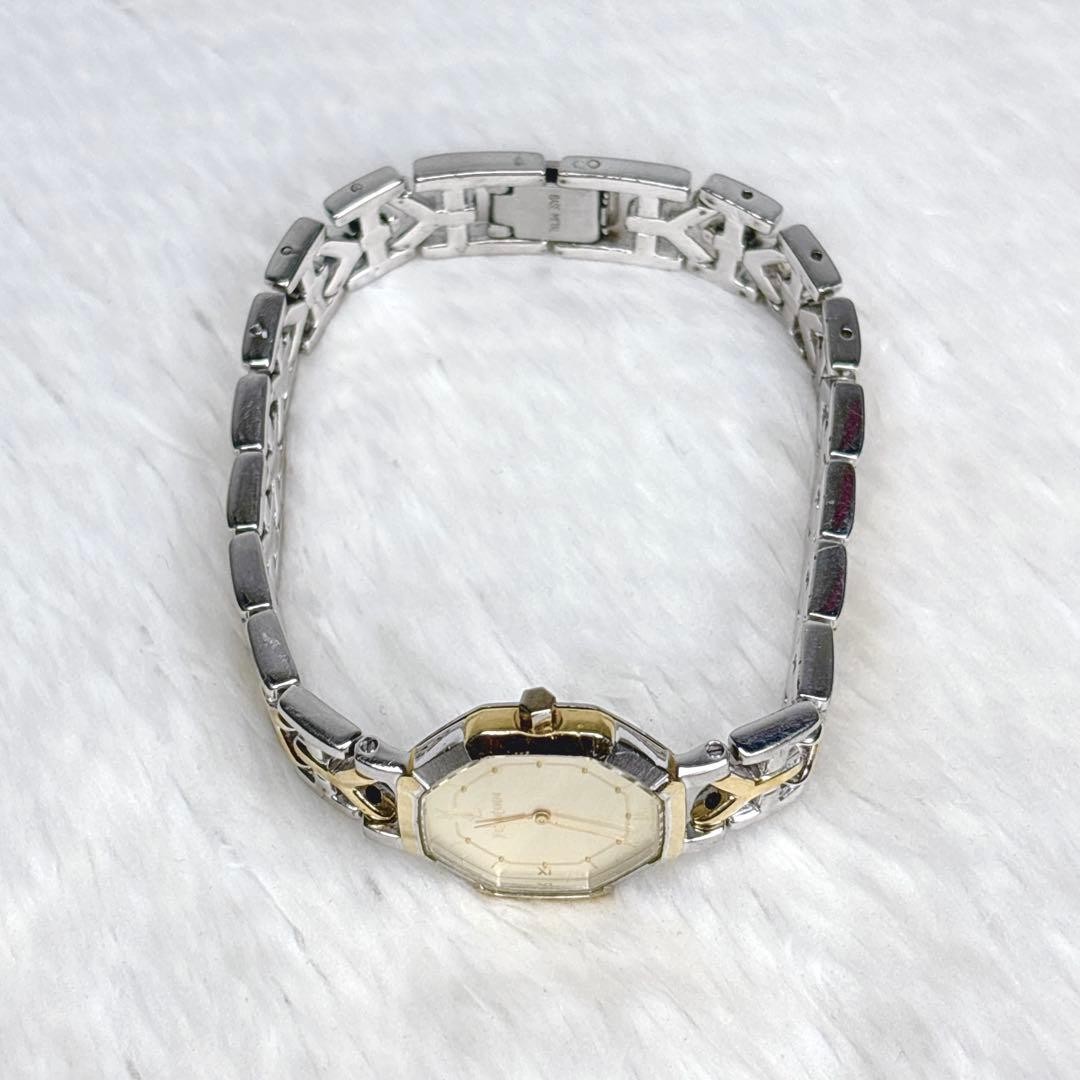 Yves Saint Laurent Octagon Wristwatch Quartz Women Gold Dial 24.2 mm Working