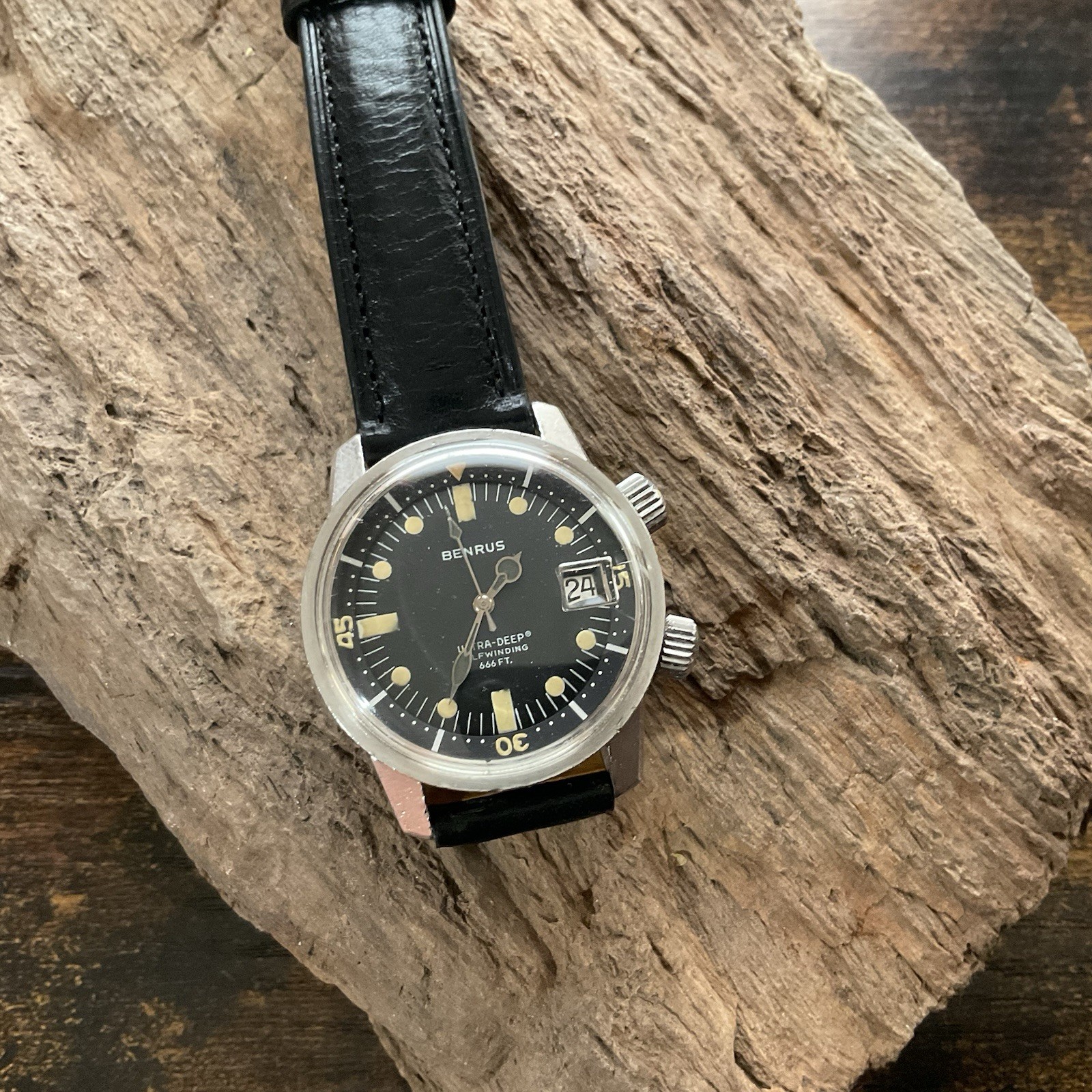 Rare Vintage 1960s Benrus Ultra-Deep “Devil Diver” Ref. 6089 – Fully Servic