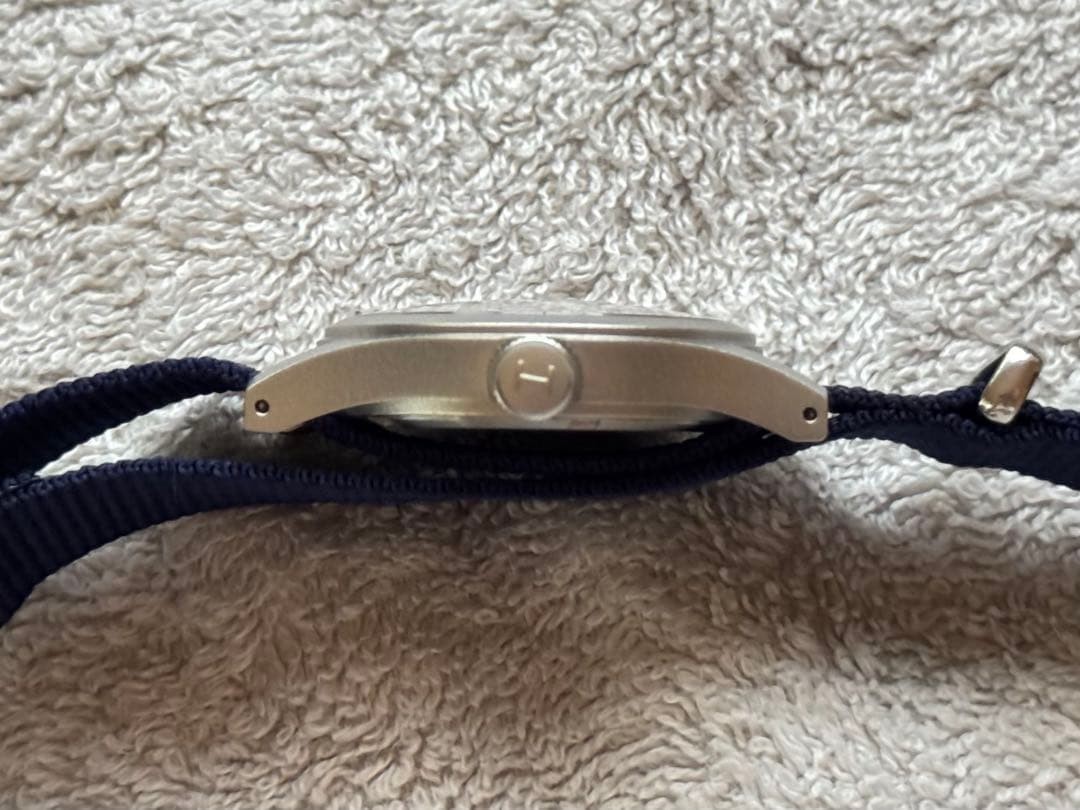 Hamilton Khaki Blue Manual Mechanical 33mm Watch SHIPS Limited Japan 072694