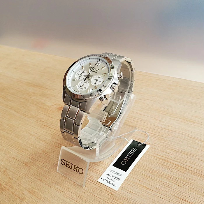 SEIKO SBTR009 Quartz Chronograph White Men’s Watch Authentic Japan