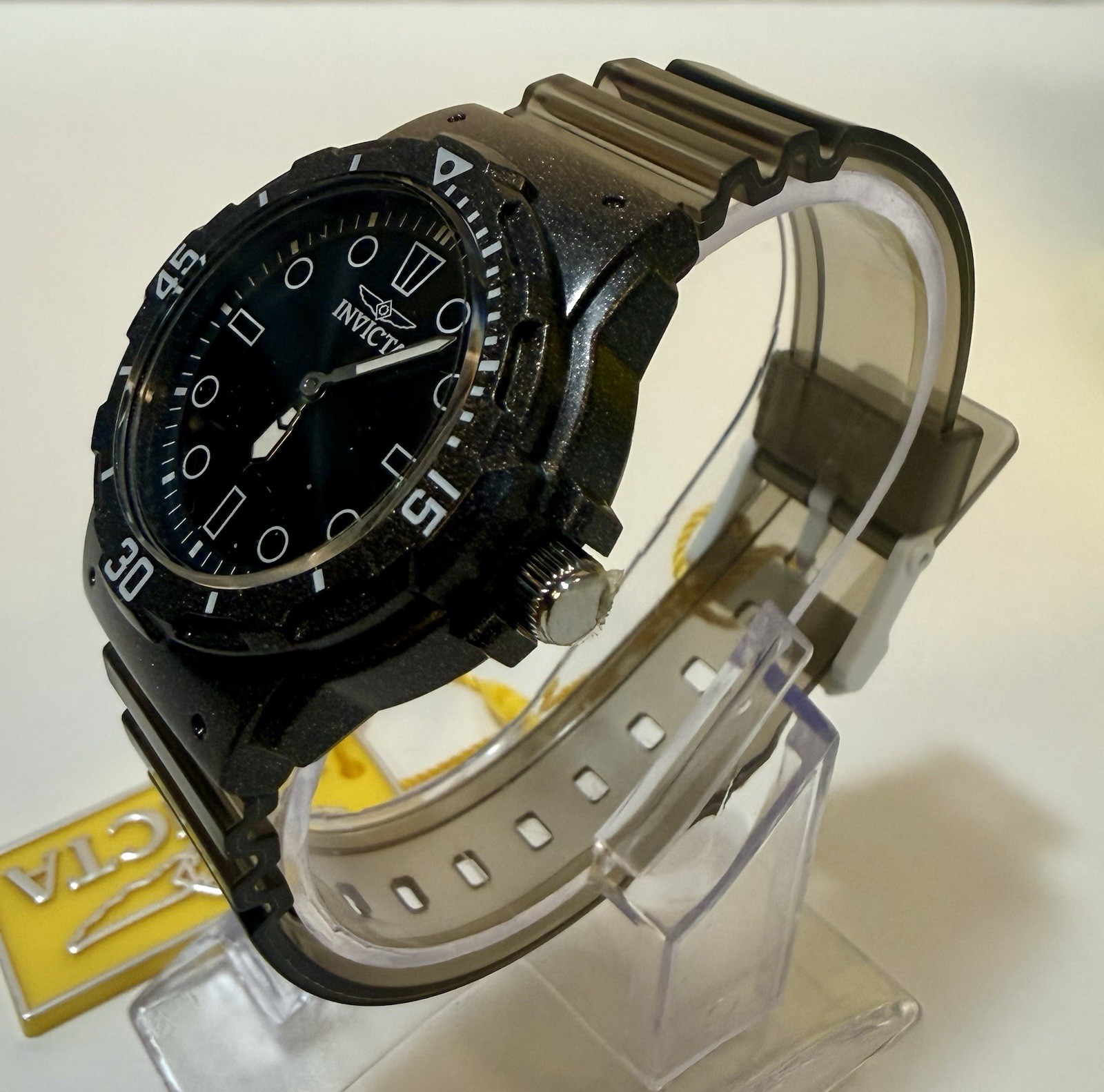 Invicta Celestial Cloud Women Watch 35mm Transparent Poly Strap 12mm Thick 49208