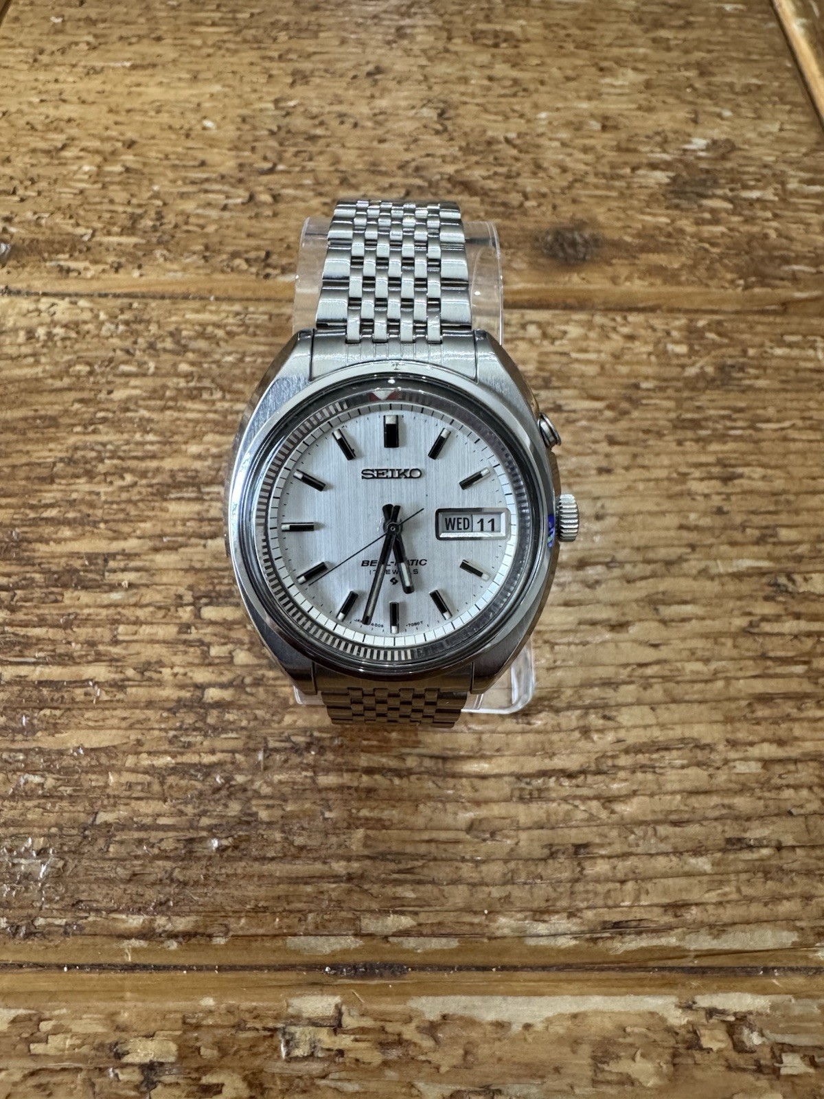 Seiko Bell-matic 4006-7002 Vintage Watch Automatic Stainless Steel Men’s Used