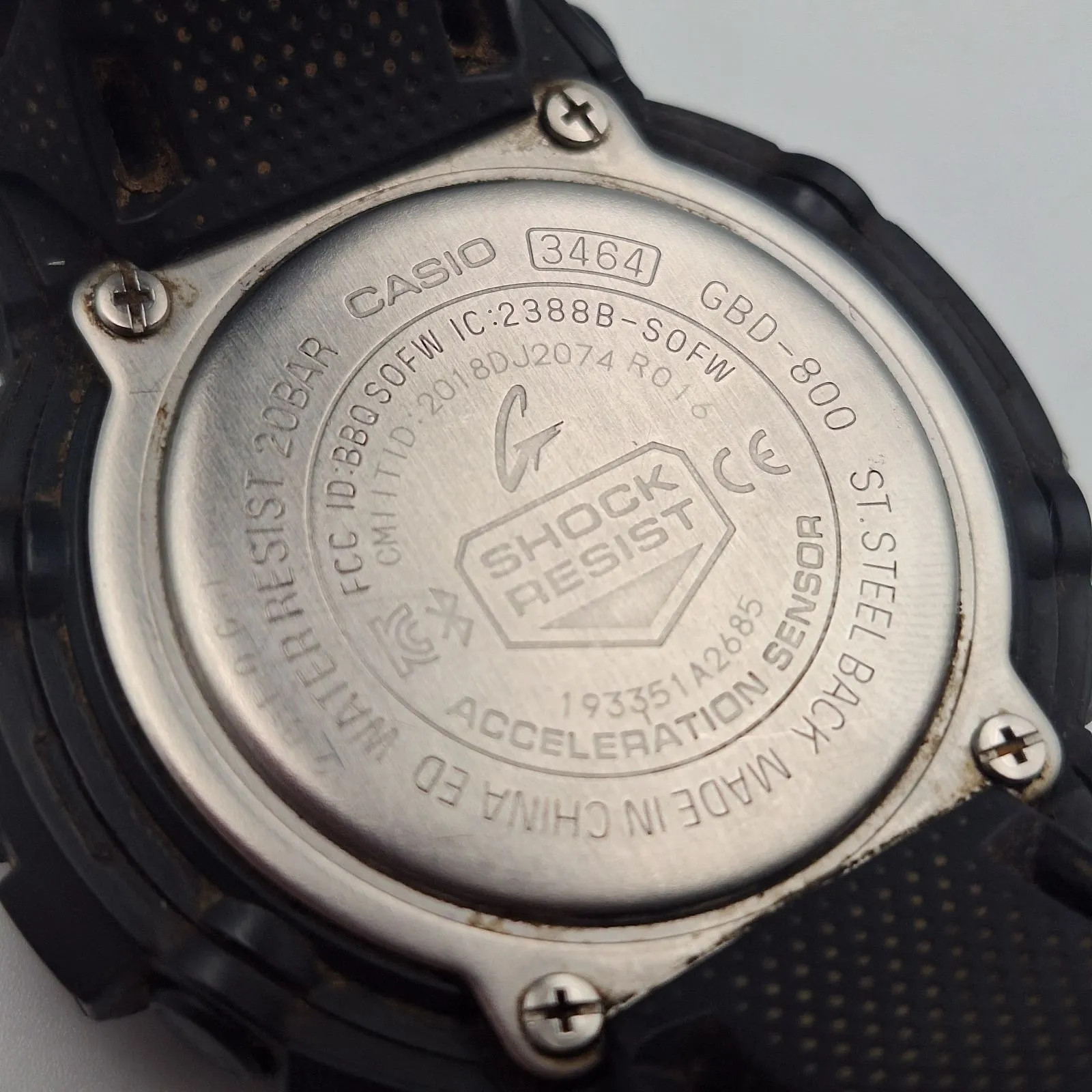 CASIO G-SHOCK GBD-800 Casio G-Shock Watch Black Working Watch G-Shock [12722]