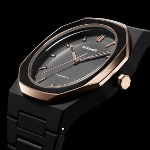 D1 Milano Wristwatch PCBJ35 Polycarbonate Black Enamel 40.5mm