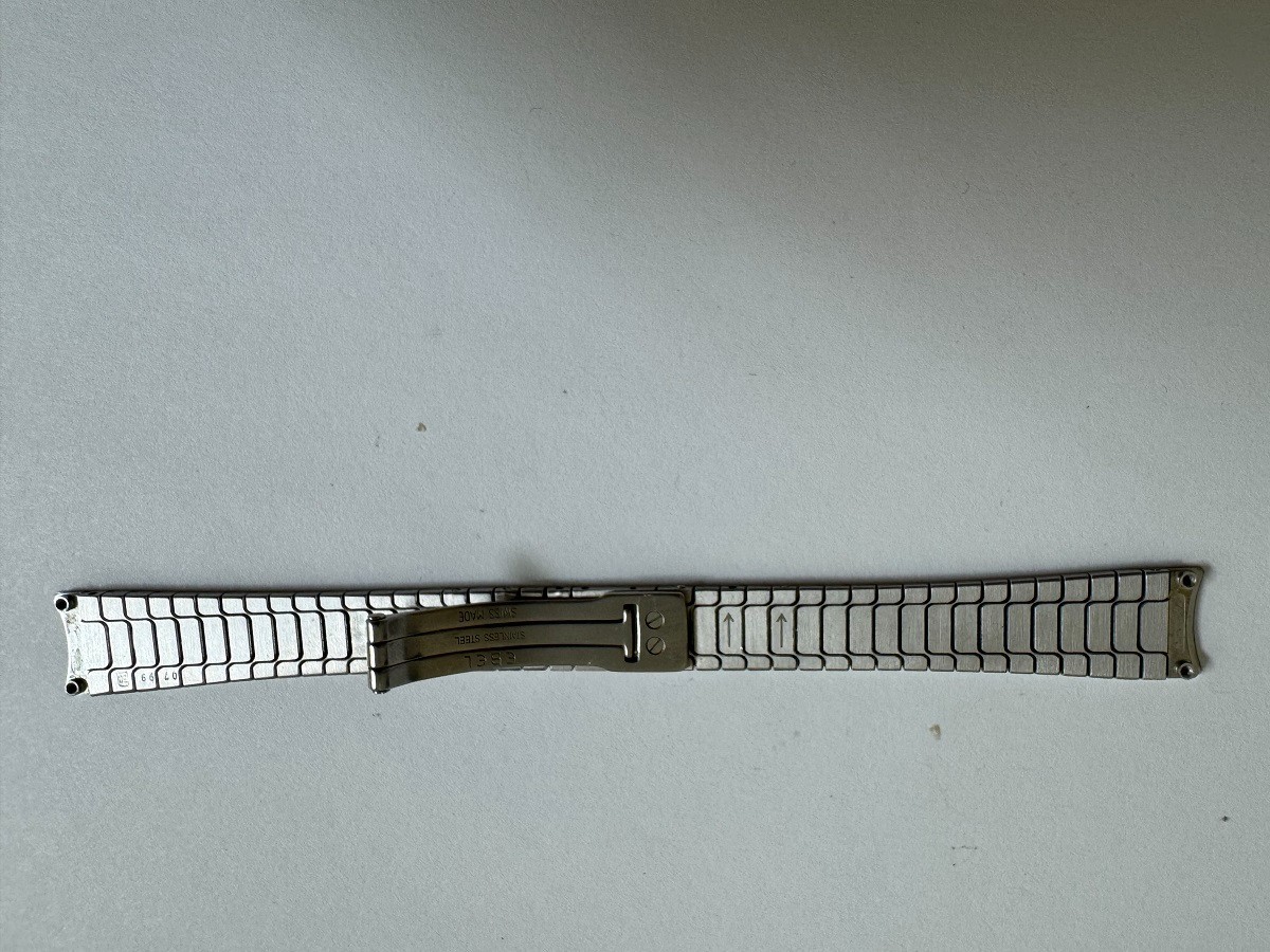 NOS Vintage Ebel Classic Wave watch stainless steel bracelet 13mm