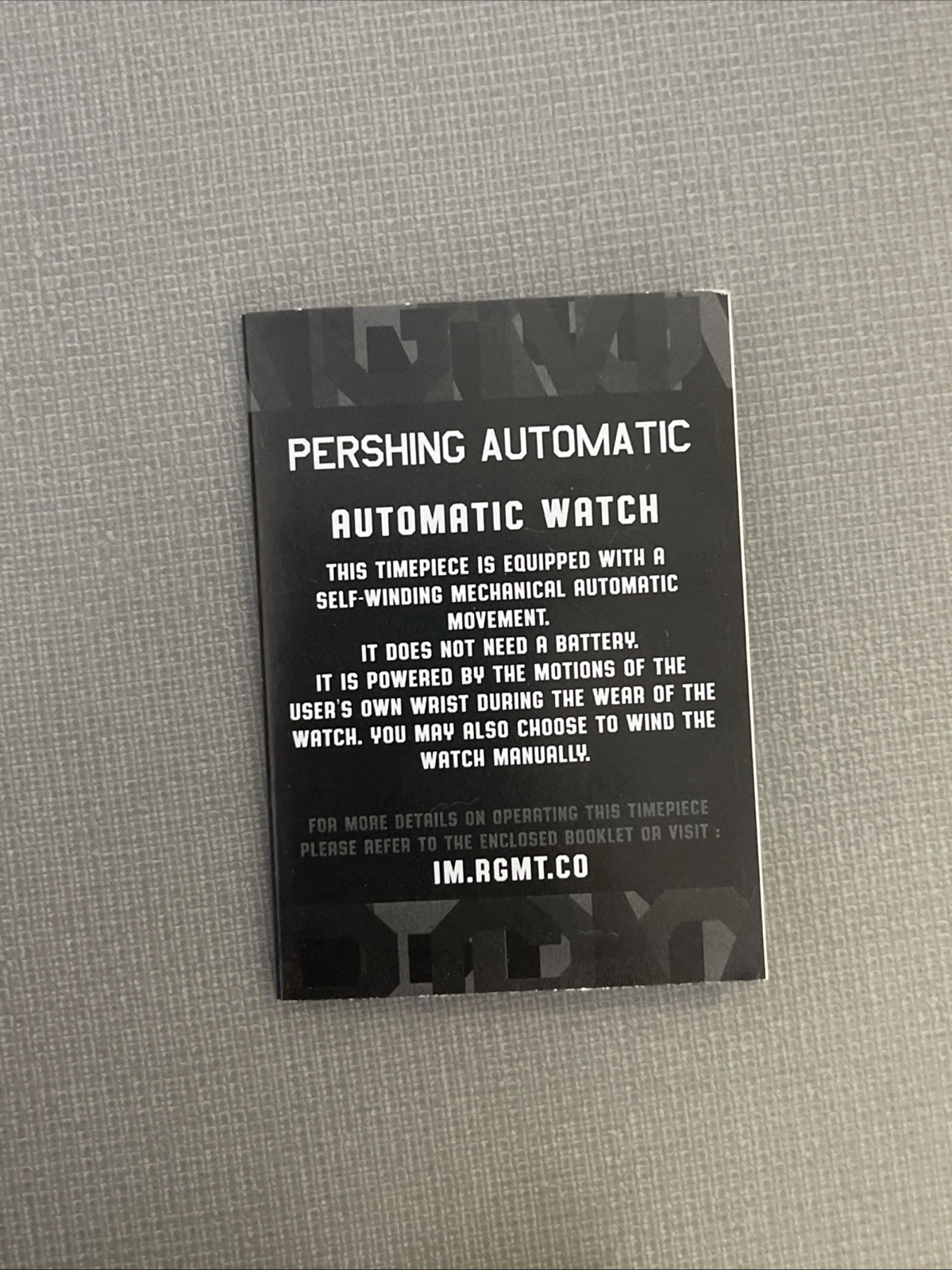 RGMT Pershing Battlefield Blue Automatic Watch OBO