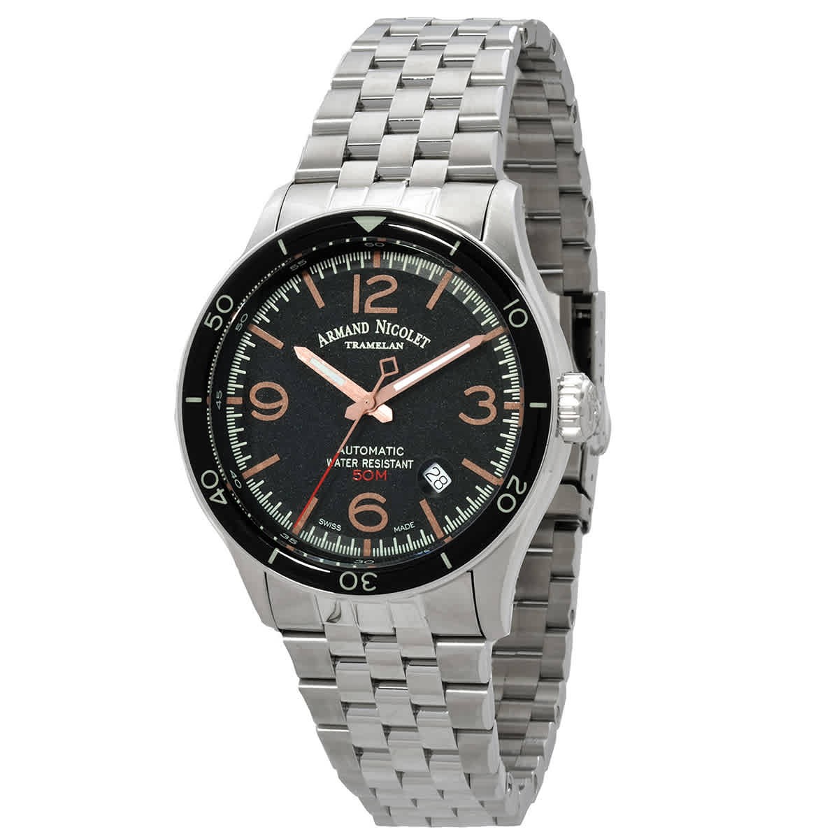 Armand Nicolet M2H Automatic Black Dial Men’s Watch A740HNA-NS-BMA22740A