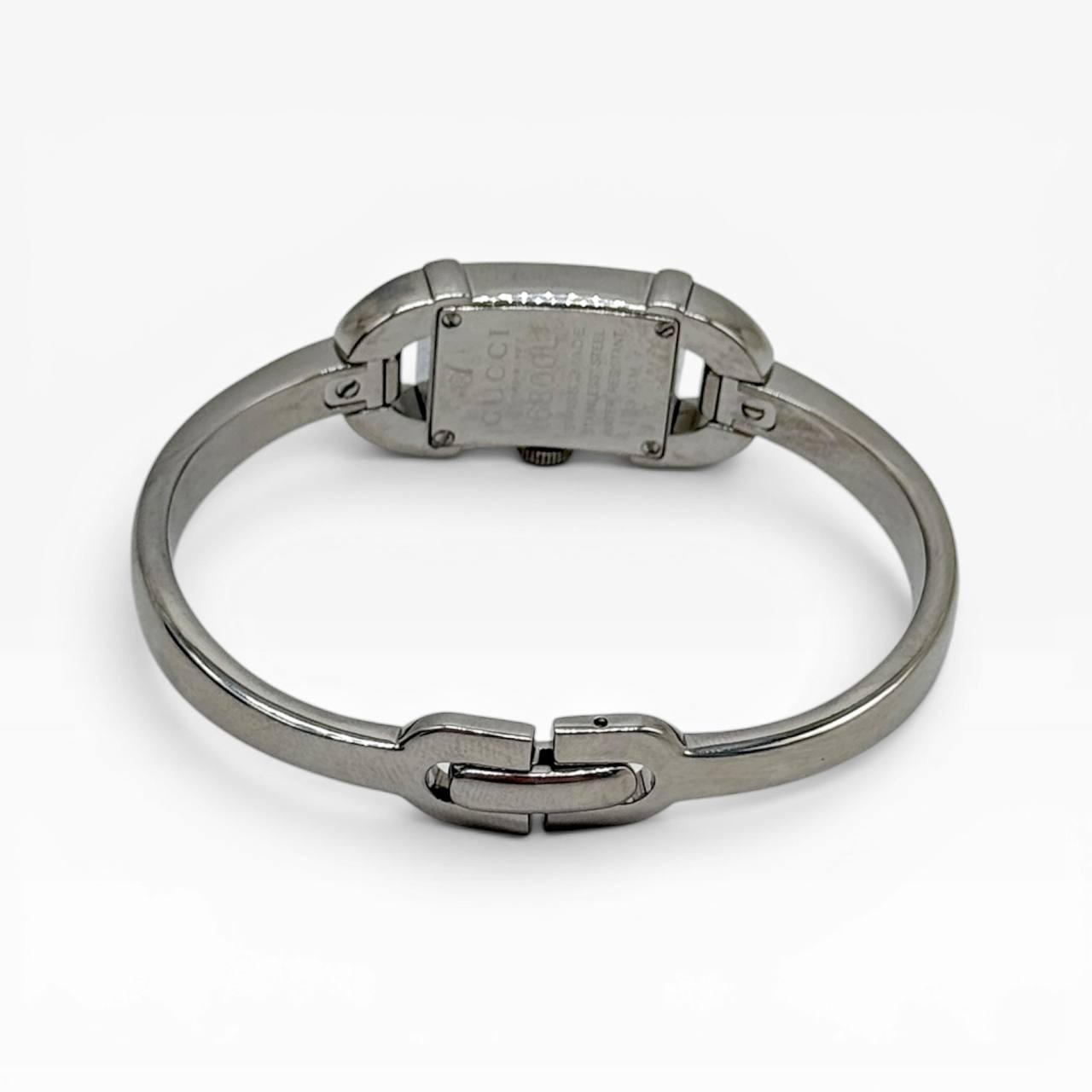 Gucci 6800L Ladies Bangle Watch Swiss Made Steel Quartz Sapphire Box