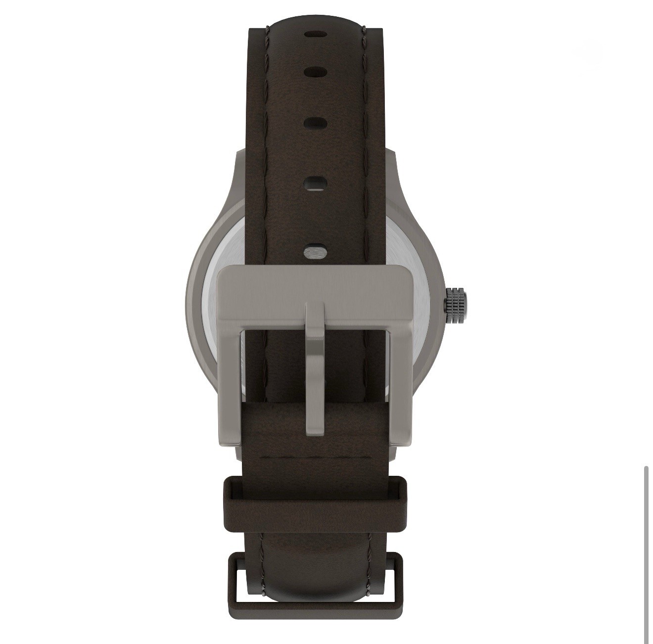 Timex Men’s Expedition Quartz Watch White Dial Brown Leather Strap Date 50m