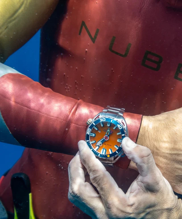 NUBEO ALUMINAUT AUTOMATIC LIMITED EDITION Blaze Orange NB-6115-22