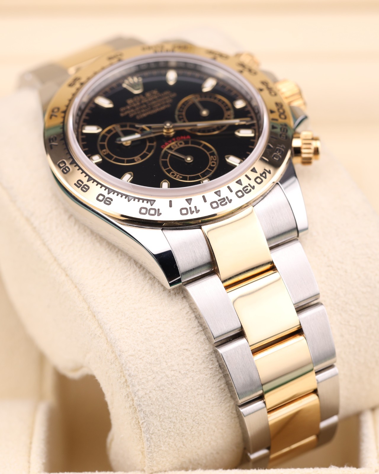 Rolex Daytona Black Dial Two Tone Yellow Gold Oyster 116503 Full Set 2022