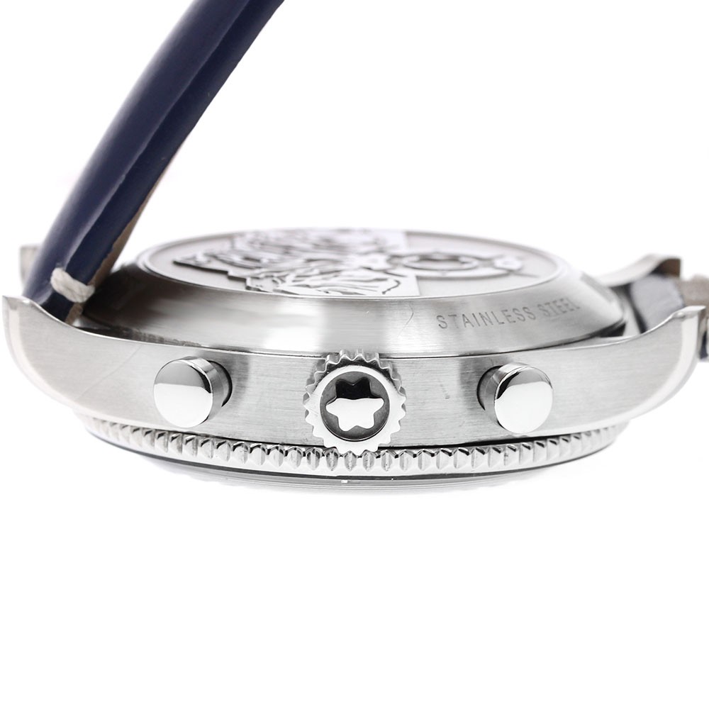 MONTBLANC 1858 Automatic chronograph 126912 Blue Dial Men’s Watch_937472