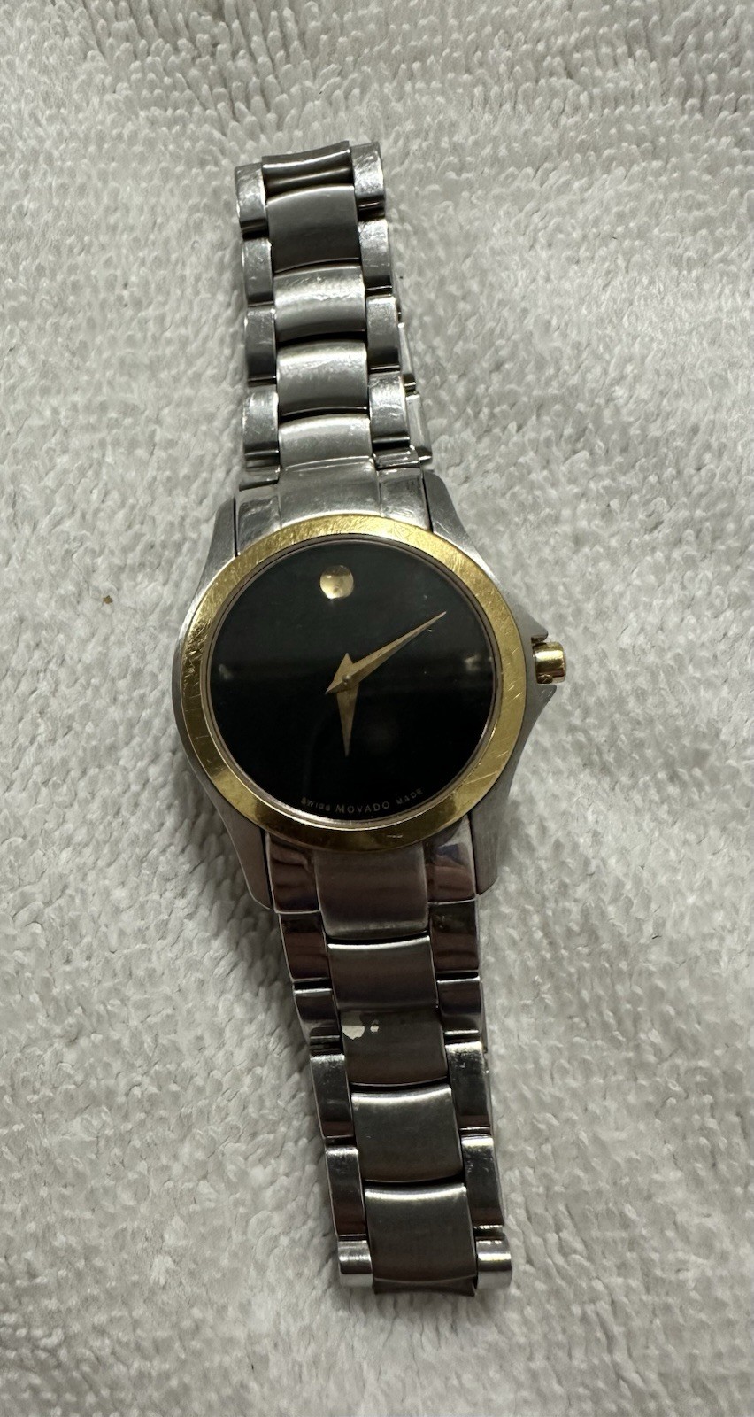 Vintage Movado Swiss Made Stainless Steel Watch – Model 81 E4 1849 (Not Running)