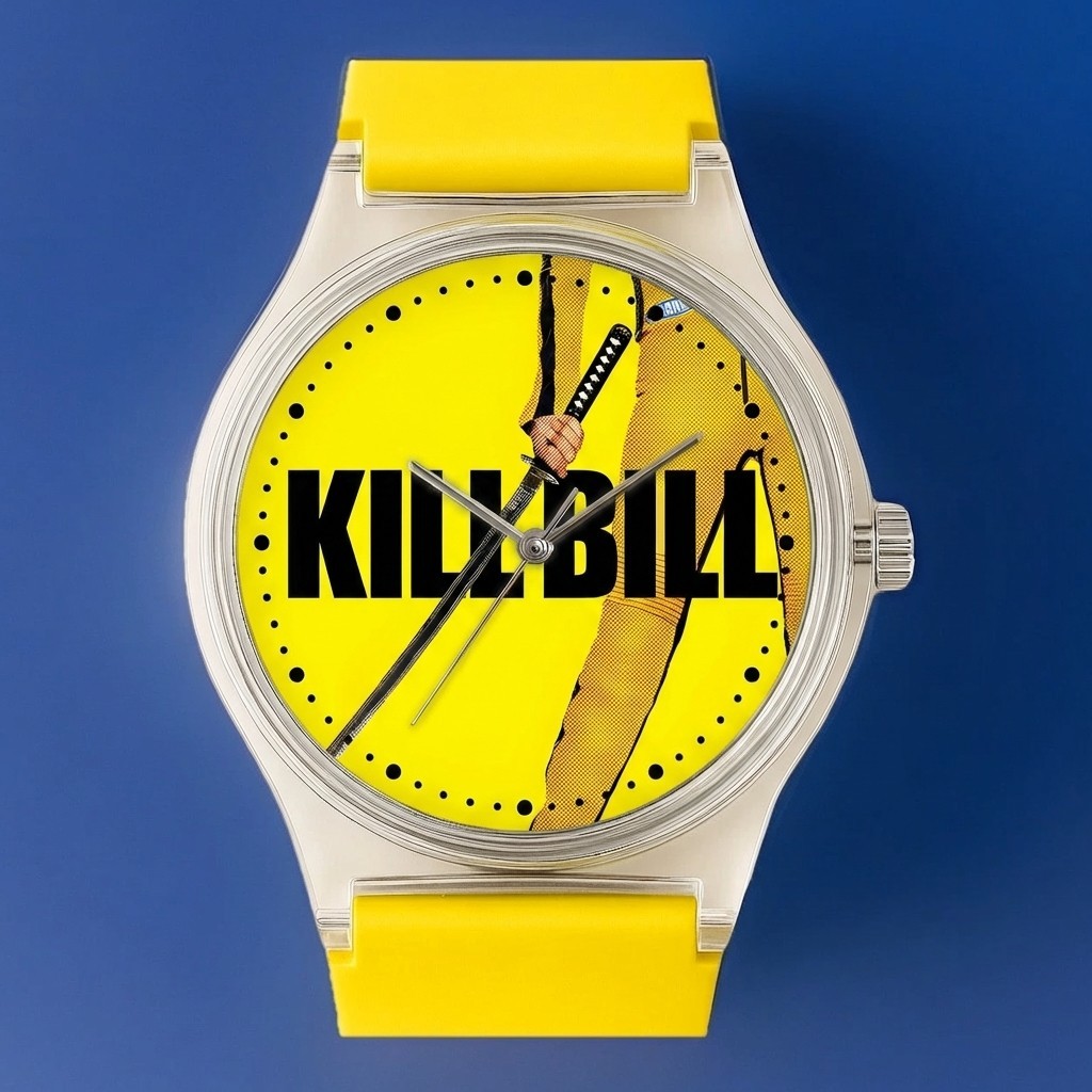Kill Bill Inspired Pulp Fiction Quentin Tarantino Bruce Lee Art Watch Wristwatch