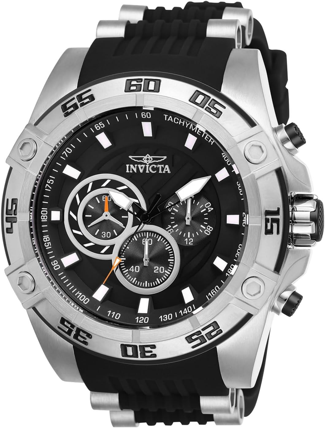 Men’s Speedway Black Analog Quartz Watch – Stylish & Durable Timepiece