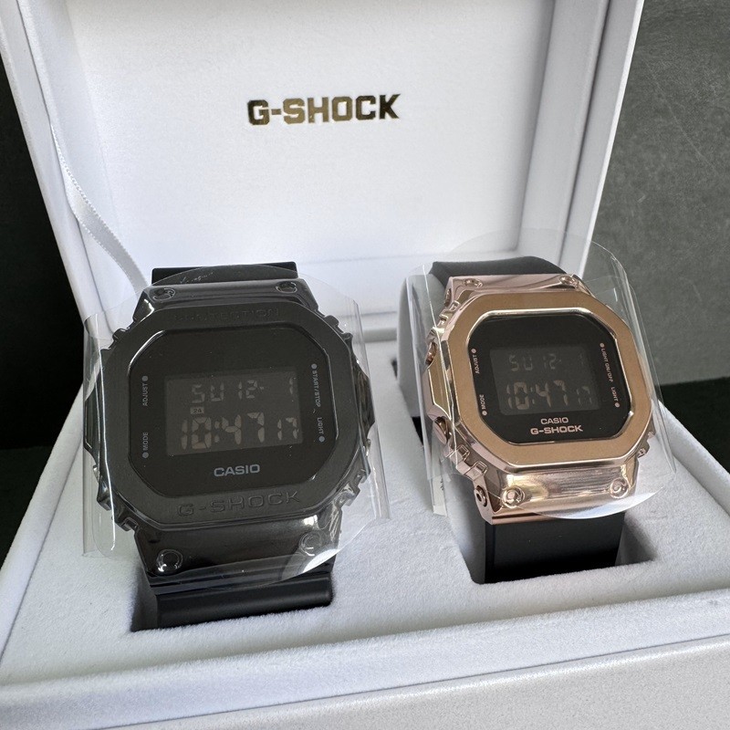 Casio G SHOCK Men’s GM 5600UB 1JF Ladies GM S5600UPG 1JF Digital Black Pink Gold