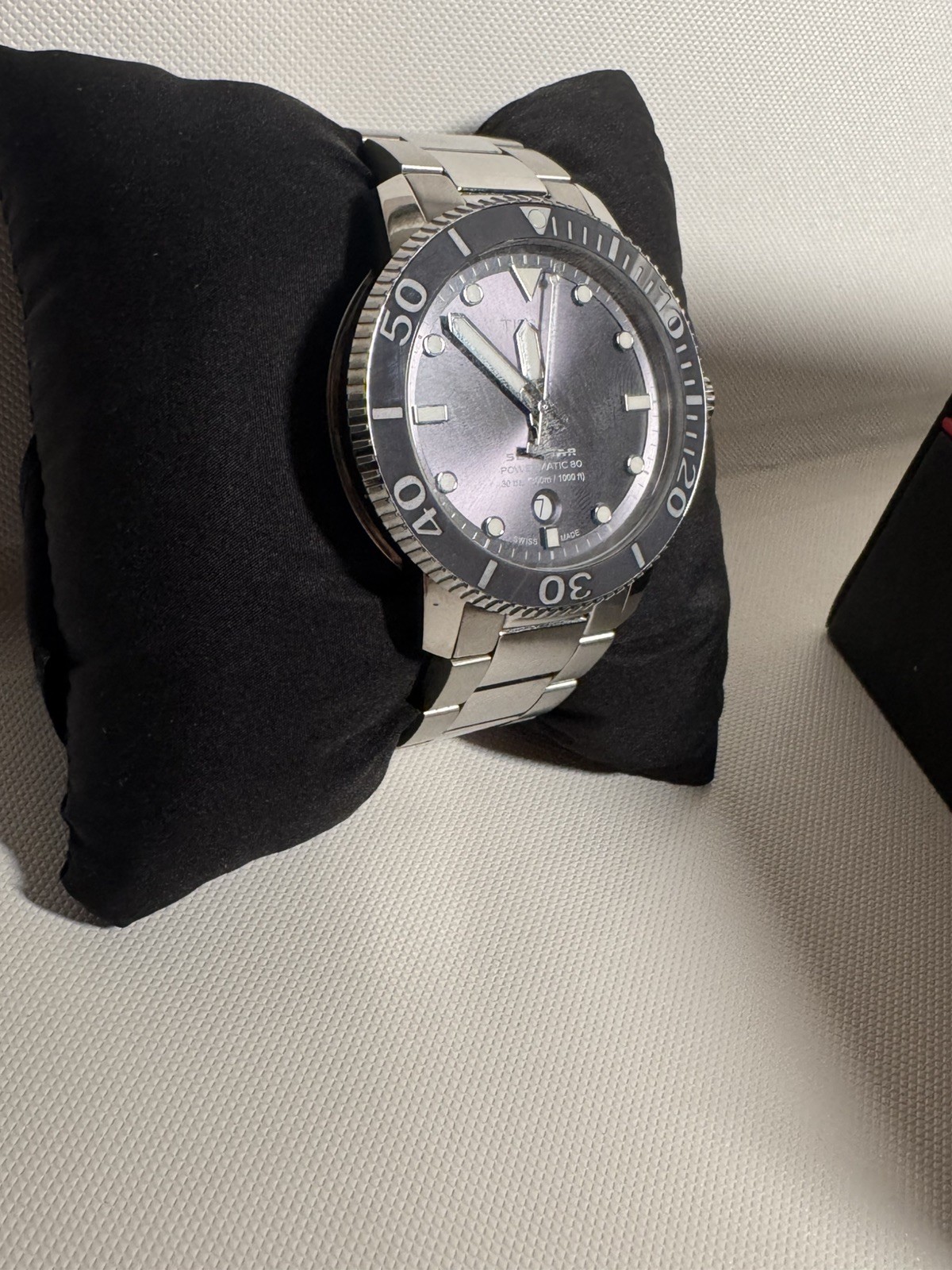 Tissot Seastar Powermatic 80 Grey Dial Watch T120.407.11.081.01 Swiss 1000 FT