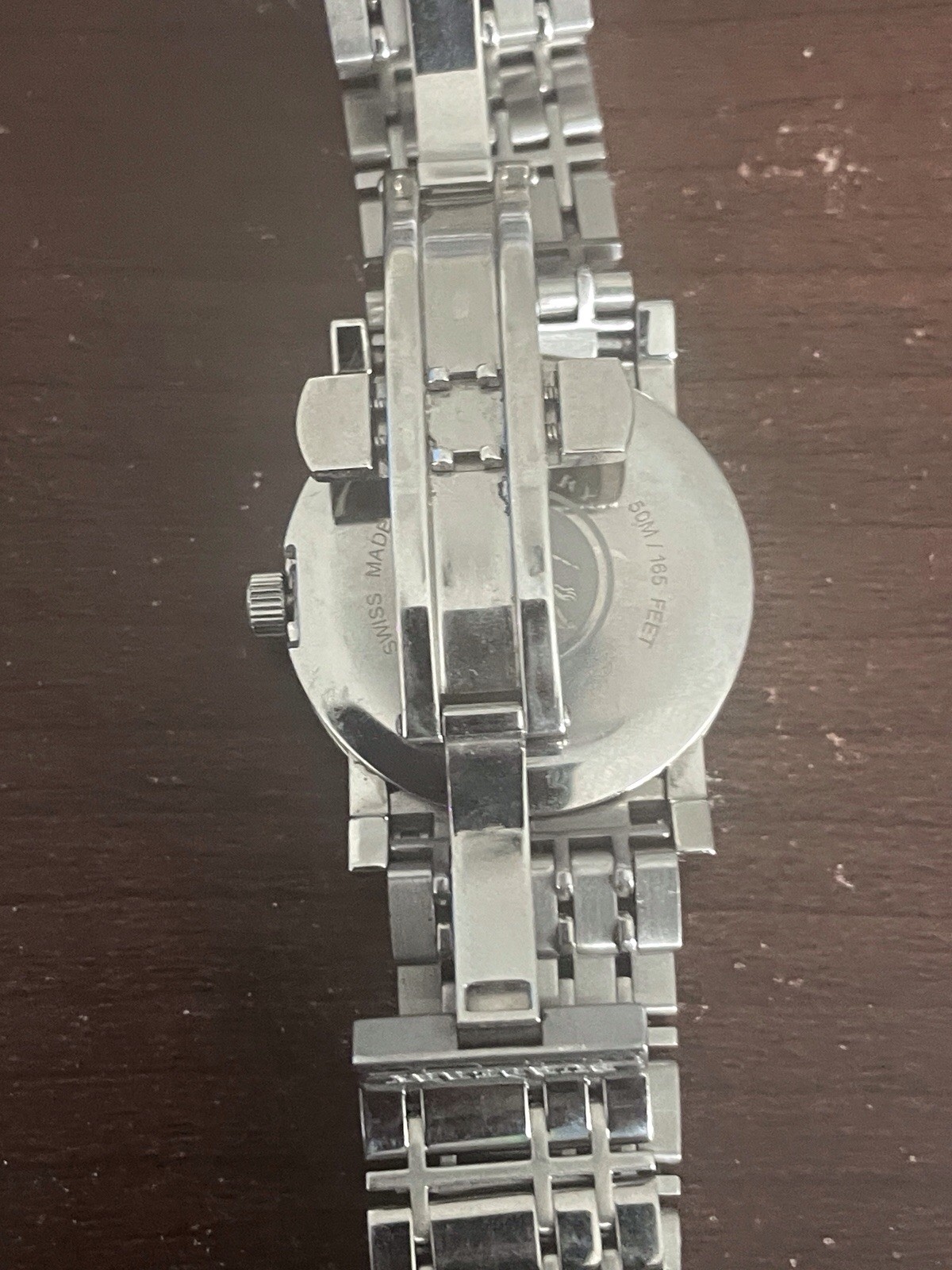 Burberry Unisex Quartz Date Black Dial 38mm Silver SS Bracelet 50m Watch