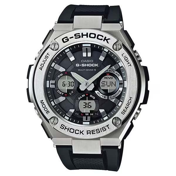CASIO G-SHOCK GST-W110-1AJF G-STEEL Solar Radio Layer Guard Men’s Watch