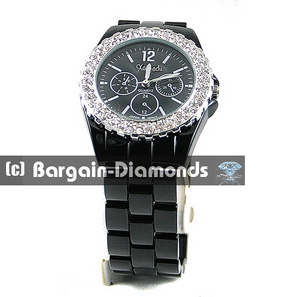 Ladies Silver tone tongue-in-cheek Watch Silver Dial-Hands up to 8.5″ Wrist