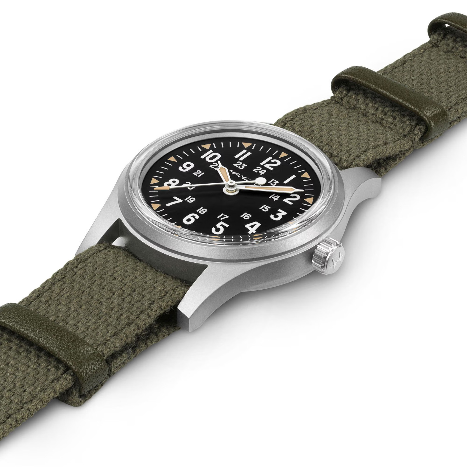 Hamilton Khaki Field Mechanical 36mm Black Dial Textile Strap Watch H69399930