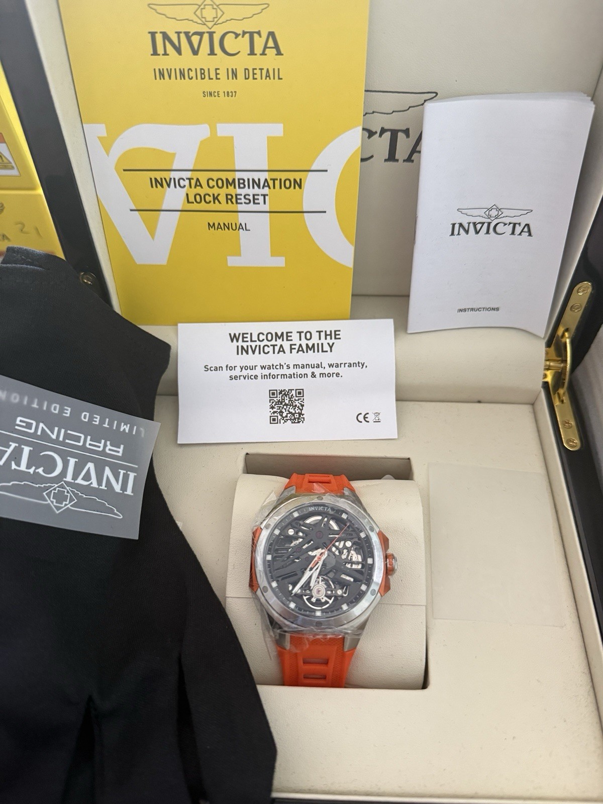 Invicta Celestial Adamastre Automatic Men’s Watch w/ Skeleton Dial – 43mm, Orang