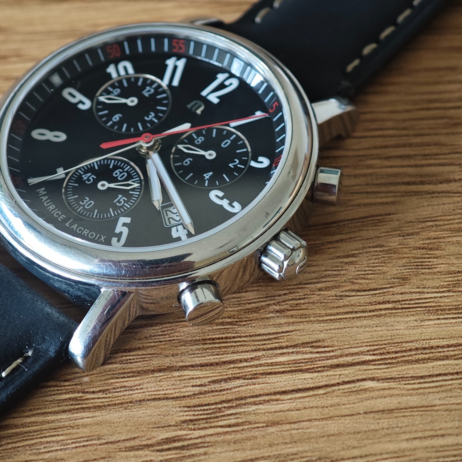 Maurice Lacroix Chronograph Ref. LC1038 Swiss Made Rare Men’s Watch
